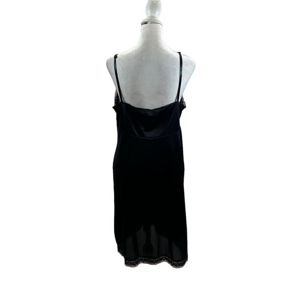 Ladies Vanity Fair Black satin Midi Length Slip Size 38 - Picture 8 of 11